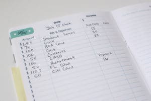 budgeting notebook