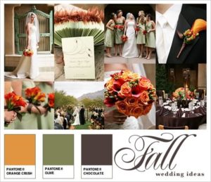 fall wedding color combinations