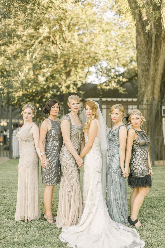 vintage bridesmaids