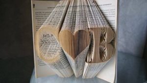 wedding folded book art