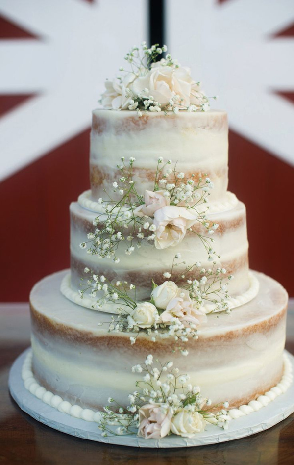 neutral wedding cakes