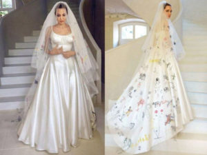 angelina jolie wedding dress