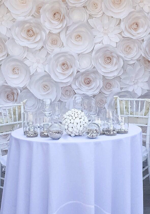 sweetheart table floral backdrop