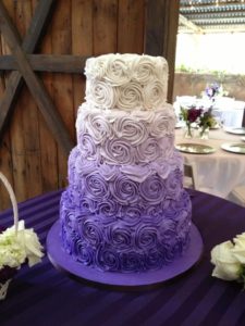 purple wedding cake ideas