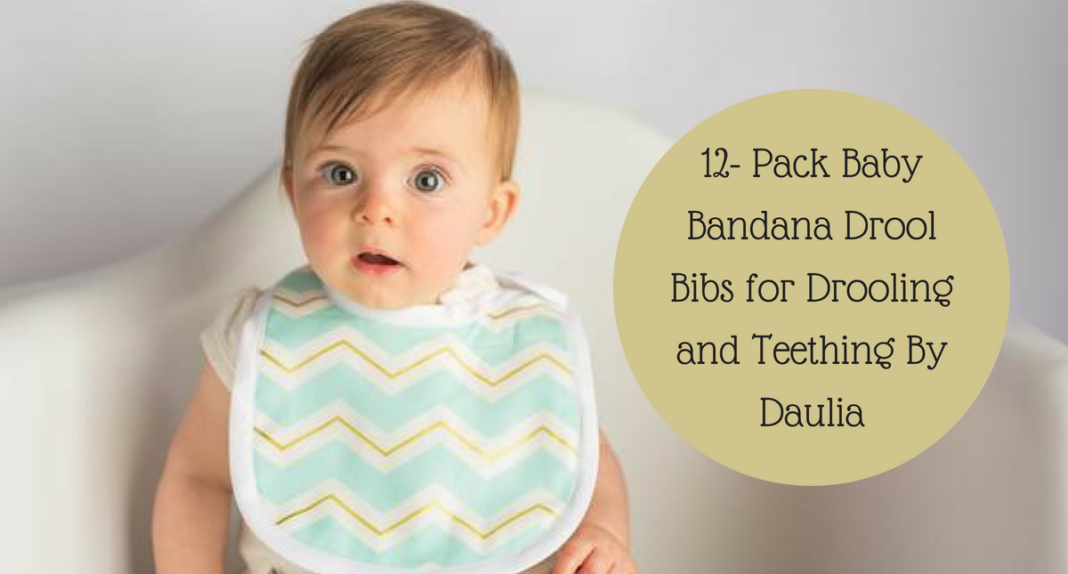 12- Pack Baby Bandana Drool Bibs for Drooling and Teething By Daulia