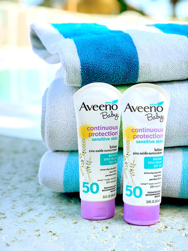 Aveeno Baby Continuous Protection Zinc Oxide Mineral Sunscreen Lotion
