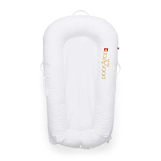 DockATot Deluxe (Pristine White)- The All in One Baby Lounger, dockatot deluxe dock pristine white, dockatot deluxe dock, dockatot baby lounger, dockatot deluxe reviews, can you put a dockatot in crib, dock a tot flat head, baby dock, dockatot co sleeping, roll out lounger, dockatot bassinet, how to wash a dockatot, dock a tot reviews, dockatot review, what is a dock a tot, dockatot deluxe cover